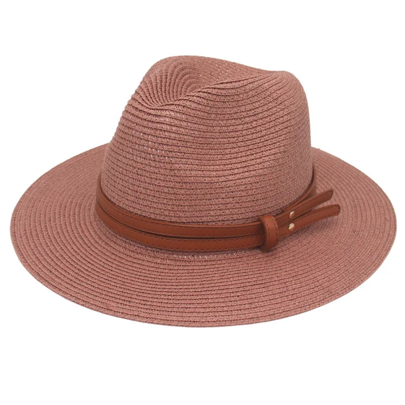 Breathable Straw Panama Sun Hat-HighTouch