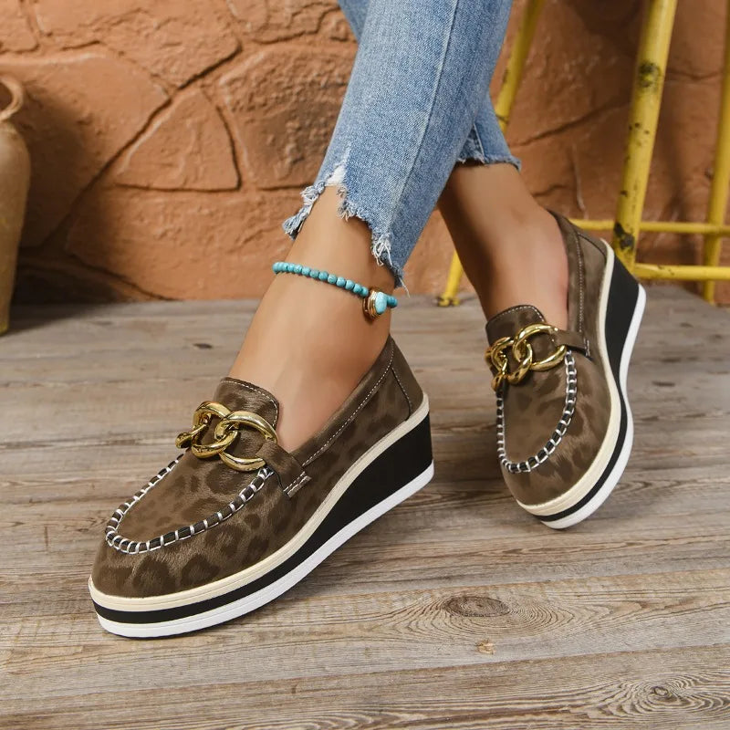 Women's Leather Orthopedic Loafers – Cushioned Comfort
