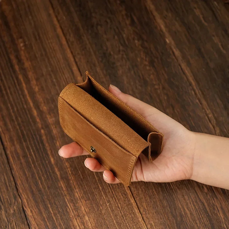 Cowhide Leather Coin & Headphone Holder-HighTouch