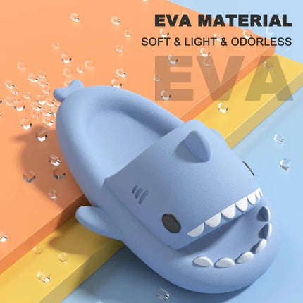 Unisex Shark EVA Slides – Thick Sole, Anti‑Slip, Cute Shark Design