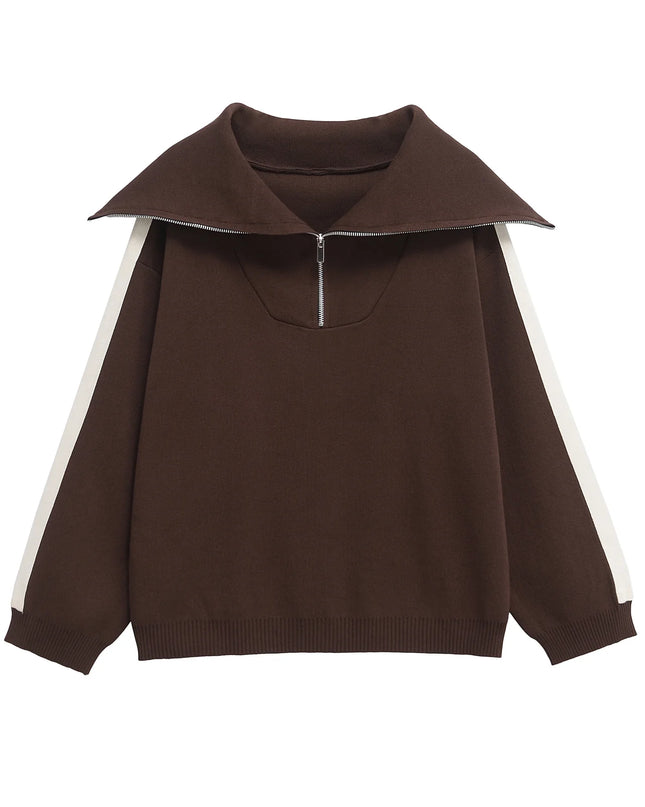 Women’s 2‑Piece Sweatshirt & High Waist Trousers Set