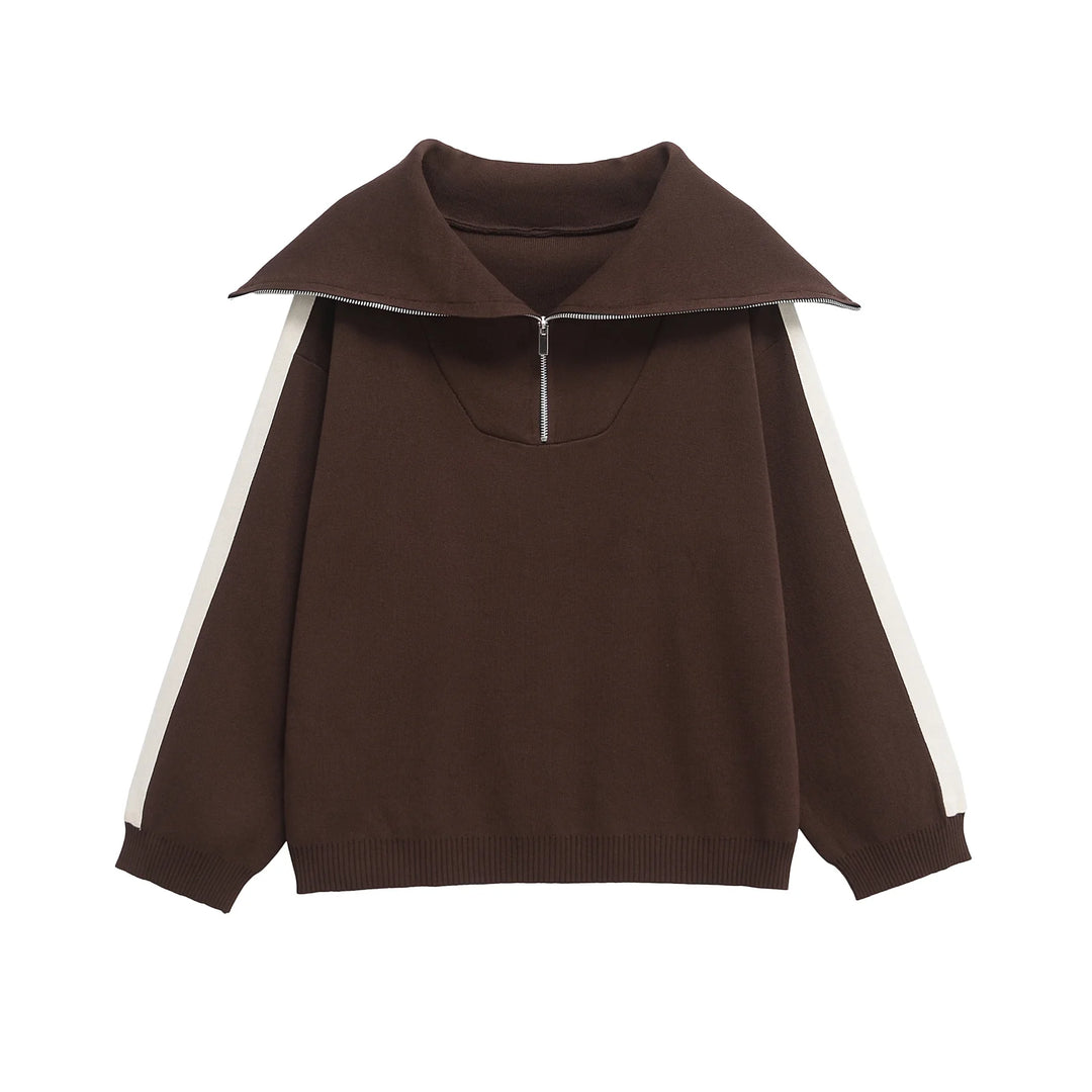 Women’s 2‑Piece Sweatshirt & High Waist Trousers Set-HighTouch
