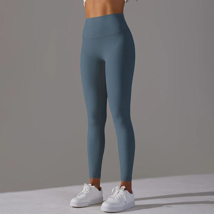 High-Wais Leggings – Buttery-Soft, Sweat-Wicking, with Hidden Pocket-HighTouch
