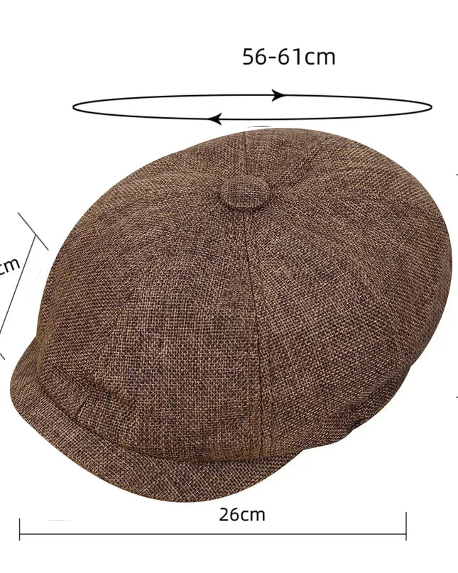 Vintage Tweed Peaky Blinders Flat Cap – Heritage Style Unisex