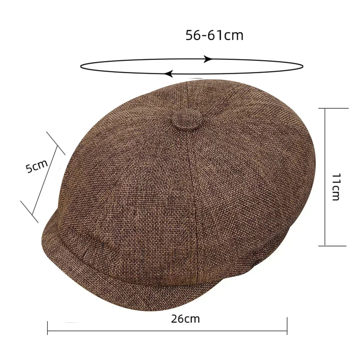 Vintage Tweed Peaky Blinders Flat Cap – Heritage Style Unisex