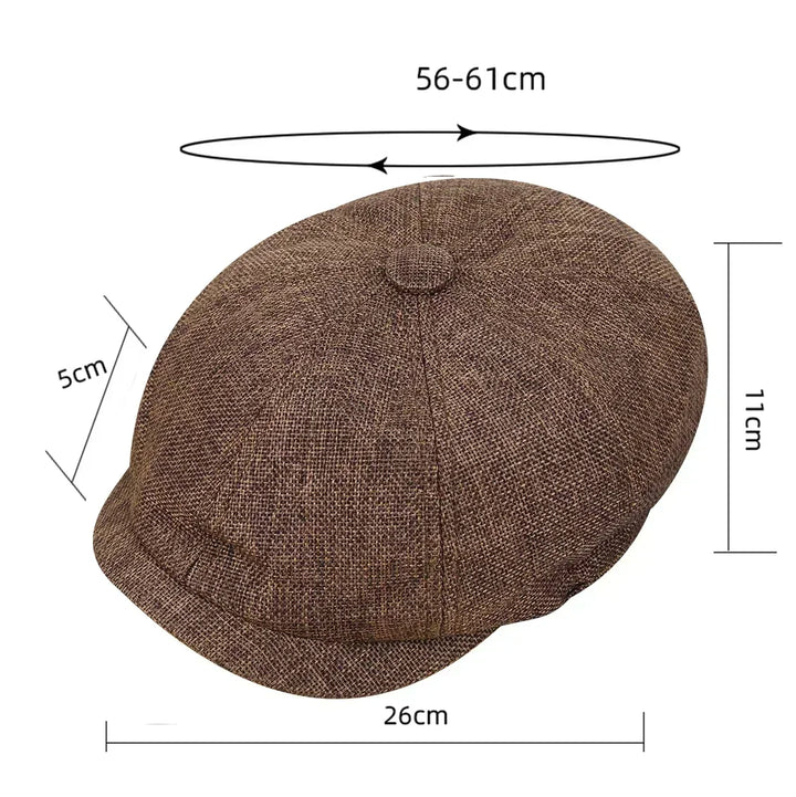 Vintage Tweed Peaky Blinders Flat Cap – Heritage Style Unisex-HighTouch