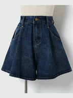 High Waist Denim Shorts Women – S-3XL Wide Leg Summer Fit-HighTouch