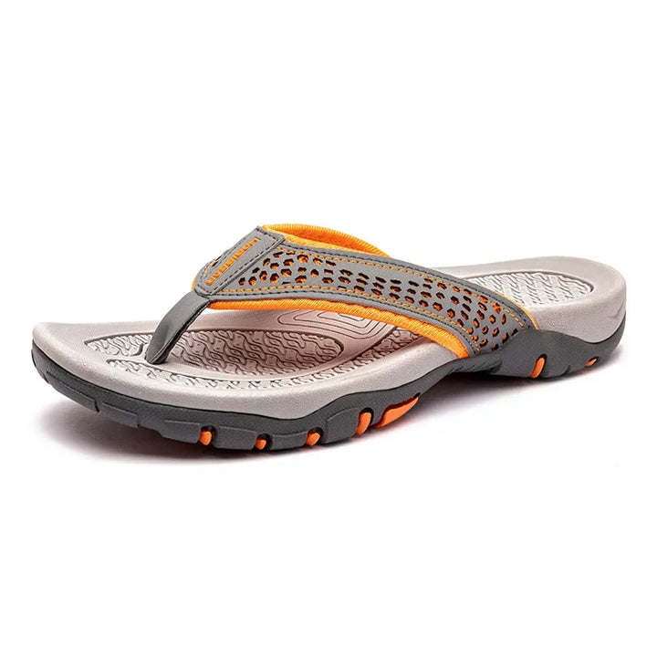 Men’s Non-Slip Rubber Flip Flops – Lightweight & Quick-Dry Comfort-HighTouch