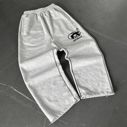 Y2K Retro Stripe Baggy Jogging Pants – Unisex Harajuku Streetwear