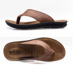 Premium Leather Flip-Flops for Men – Cushioned, Breathable & Non-Slip-HighTouch