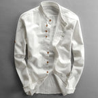 Men’s Cotton-Linen Harajuku Shirt-HighTouch