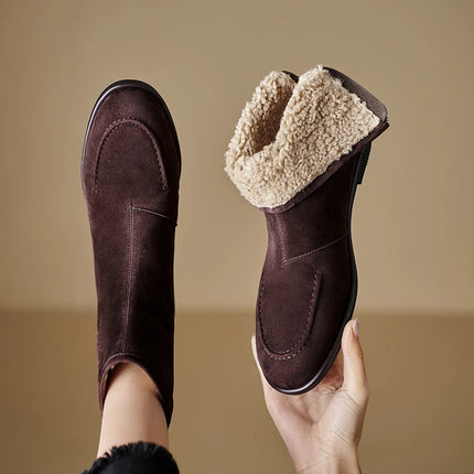 Premium Sheep Suede Chelsea Ankle Boots