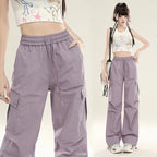 Women’s Summer Wide‑Leg Paratrooper Pants-HighTouch
