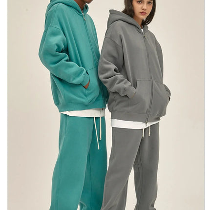 Women’s Luxe 2‑Piece Loose Fleece Hoodie & Jogger Set UK
