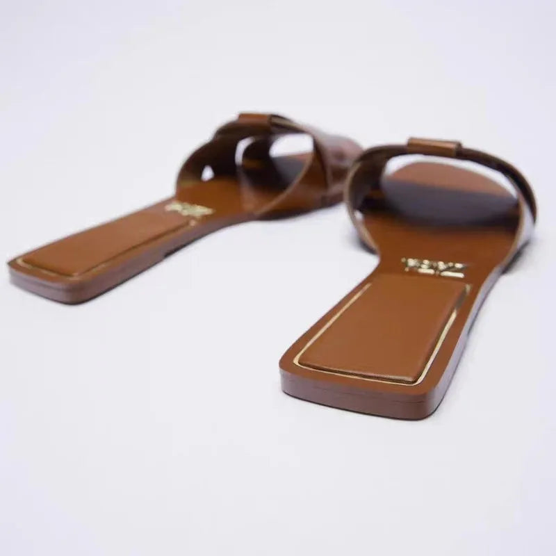 Women’s Breathable Summer Flat Slides-HighTouch