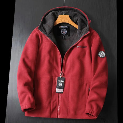 Thick Wool Hooded Jacket Men