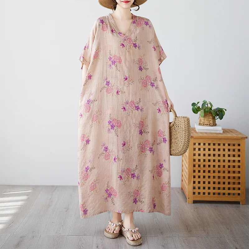 Bohemian Ethnic Summer Dress – Vintage Loose Streetwear-HighTouch