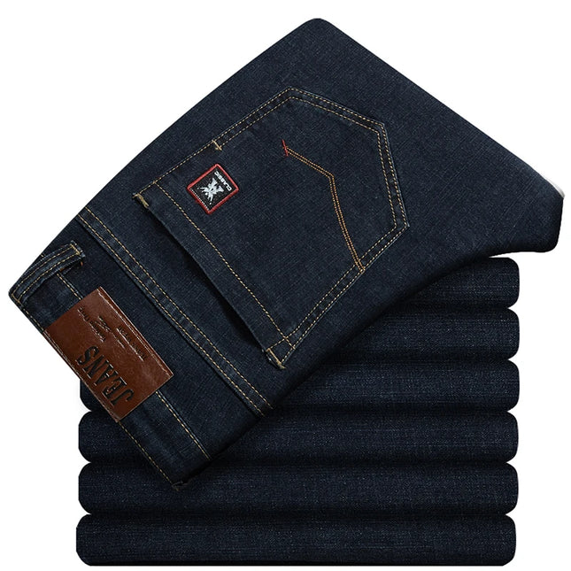 Premium Stretch Straight-Leg Jeans for Men