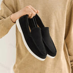 Men’s Frosted Suede Loafers – Lightweight Non-Slip Comfort Shoes-HighTouch