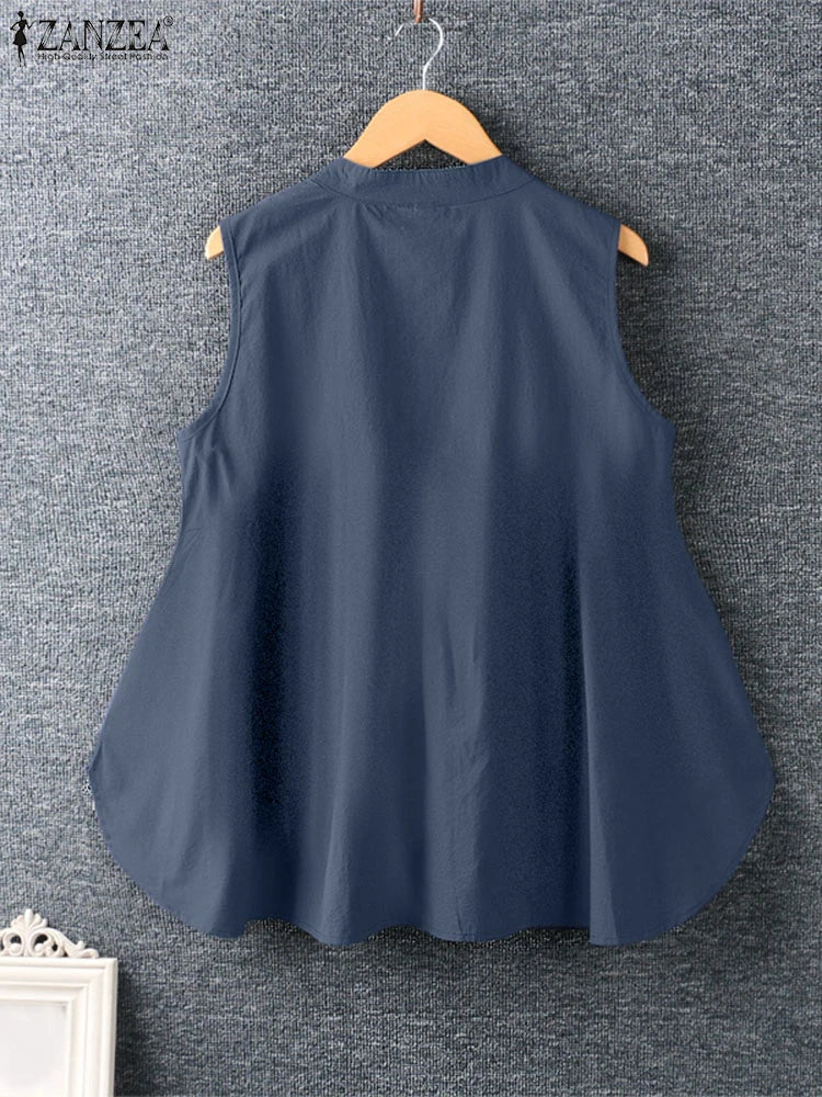 Geborduurde Mouwloze Top – Bohemien, Luchtig & Stijlvol