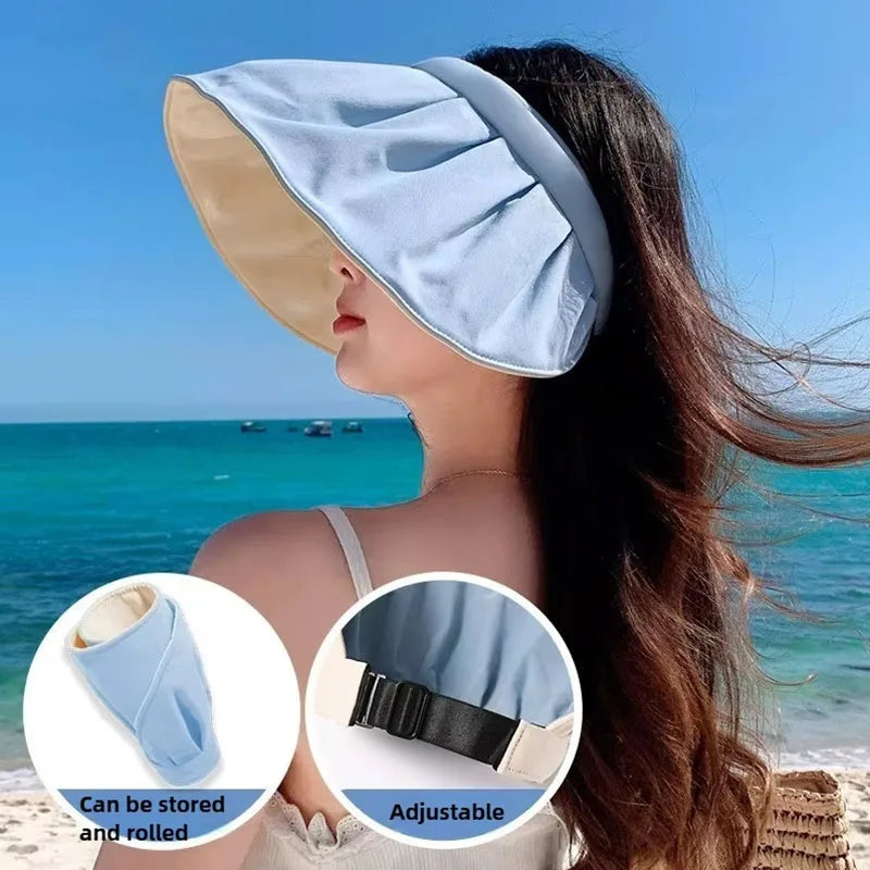 Foldable Wide-Brim UV Sun Hat-HighTouch