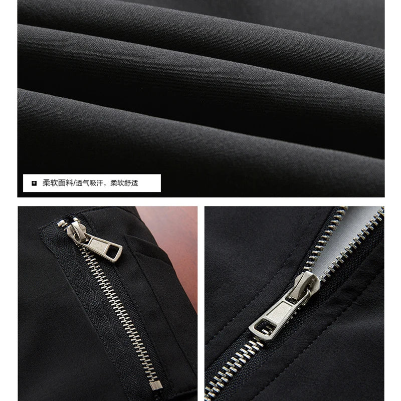 Lightweight Slim Fit Bomber Jacket for Men-HighTouch