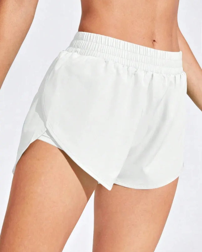 High-Waist Yoga Workout Shorts – Stretch Fitness Activewear for Women