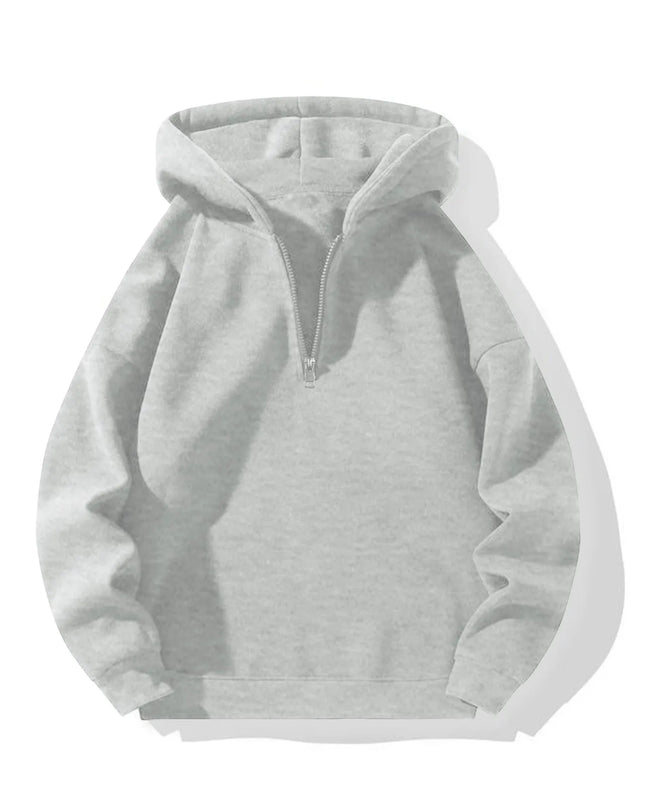 Oversized Half-Zip Hoodie Men