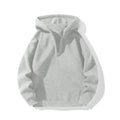 Oversized Half-Zip Hoodie Men-HighTouch