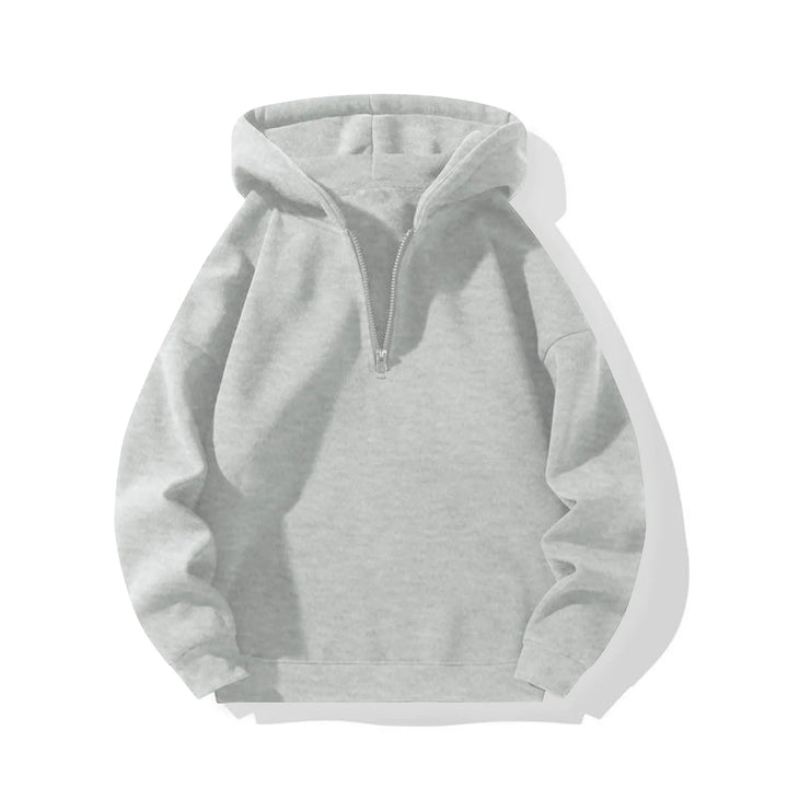 Oversized Half-Zip Hoodie Men-HighTouch