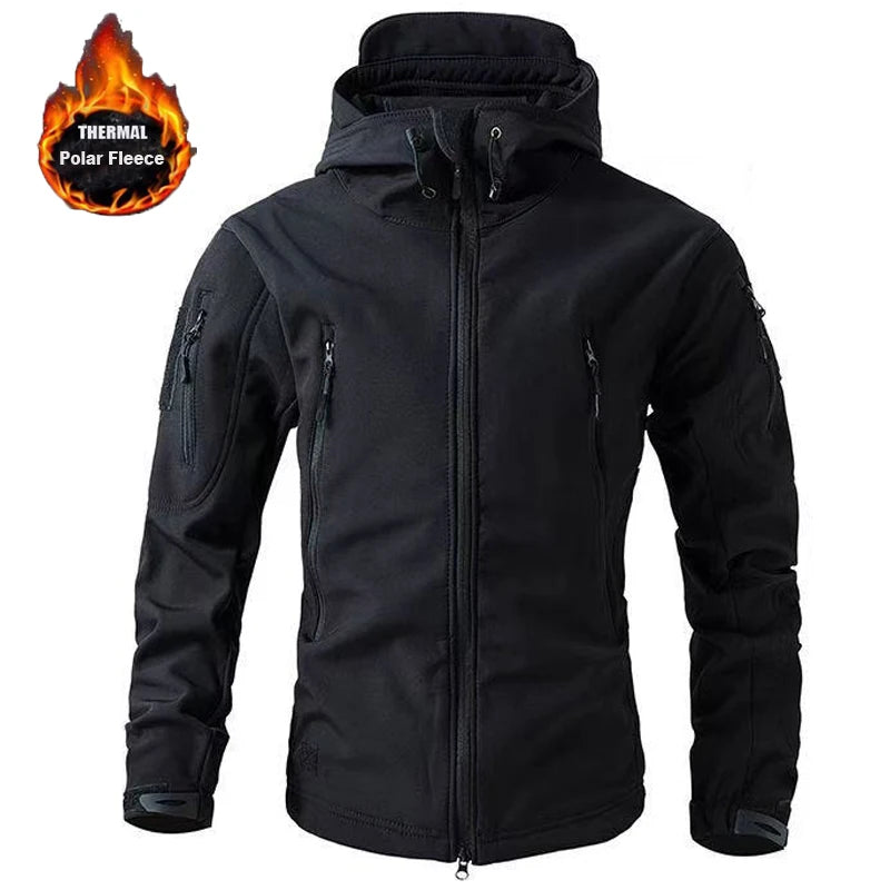 Waterproof Softshell Fleece Jacket Men