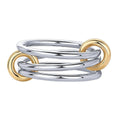 Two-Tone Hypoallergenic Copper Stackable Ring Set-HighTouch
