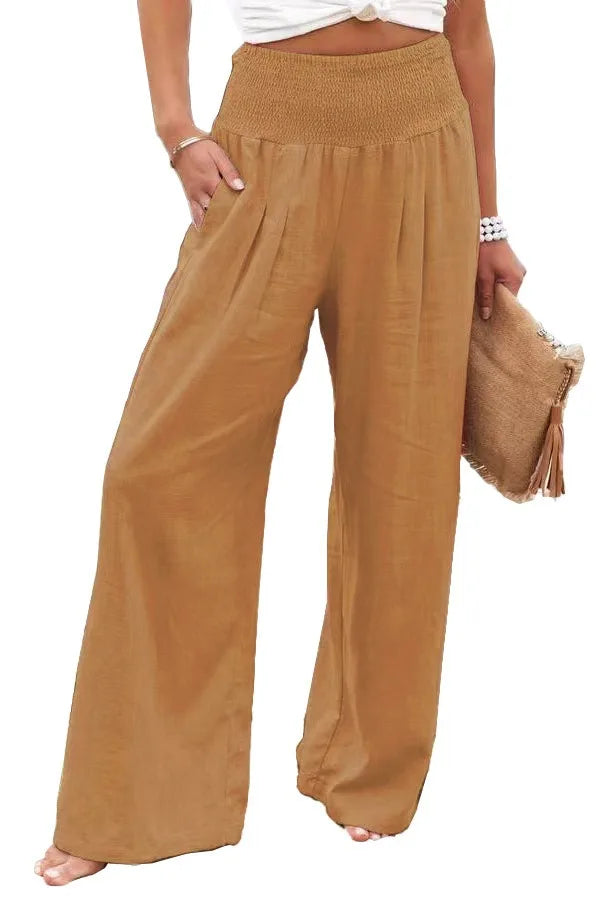 Comfort & Style – Cotton Pull-On Casual Pants for Women