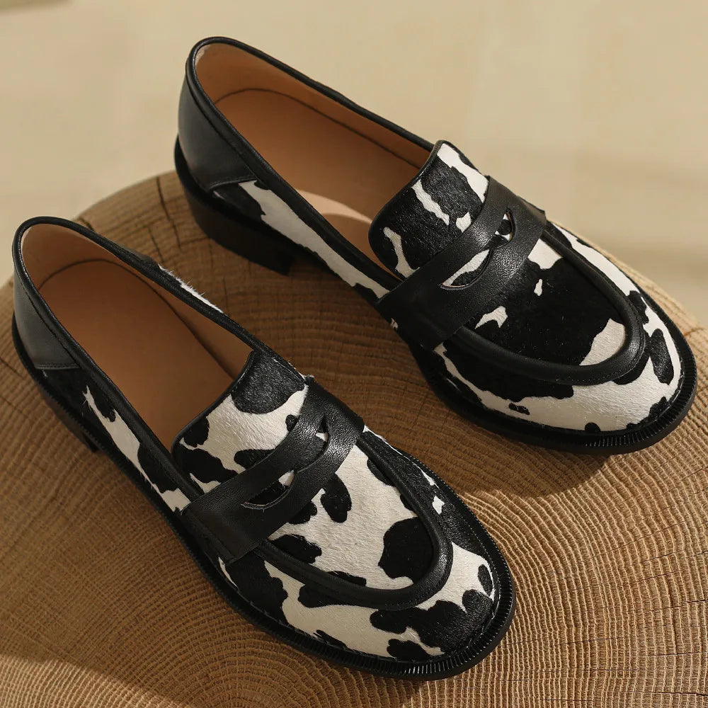 Horsehair Slip-On Flats-HighTouch