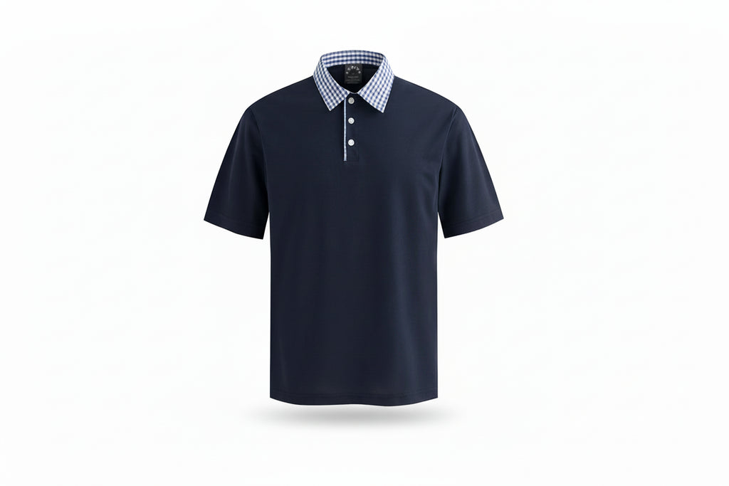 Patchwork Letter-Embroidery Polo – Retro High-Street Short-Sleeve Men’s Tee-HighTouch