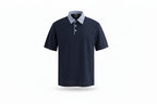Patchwork Letter-Embroidery Polo – Retro High-Street Short-Sleeve Men’s Tee-HighTouch