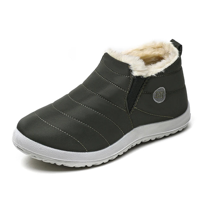Waterproof Low‑Top Hiking Shoes for Women – Non‑Slip Warm Snow Boots