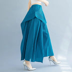 Tri-Crepe Pleated Slimming Mermaid Pants for Women Elegant & Trendy-HighTouch