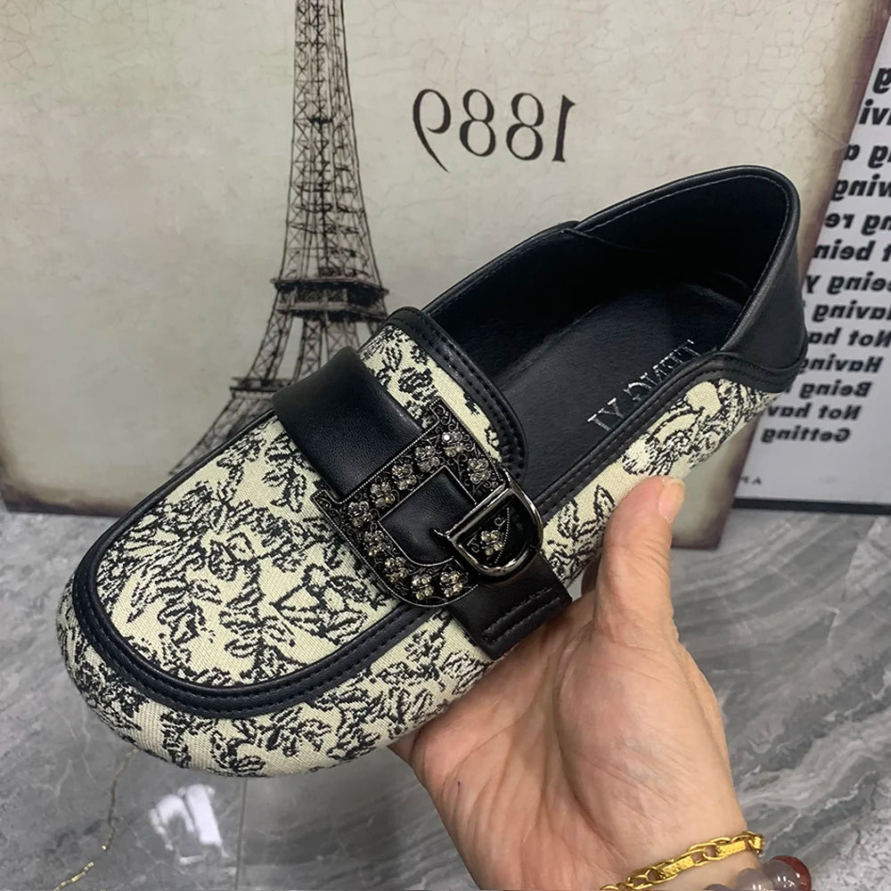 Women’s Retro Mule Loafers-HighTouch