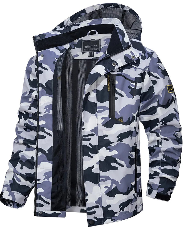 Men's Lightweight Mesh-Lined Waterproof Windbreaker Jacket