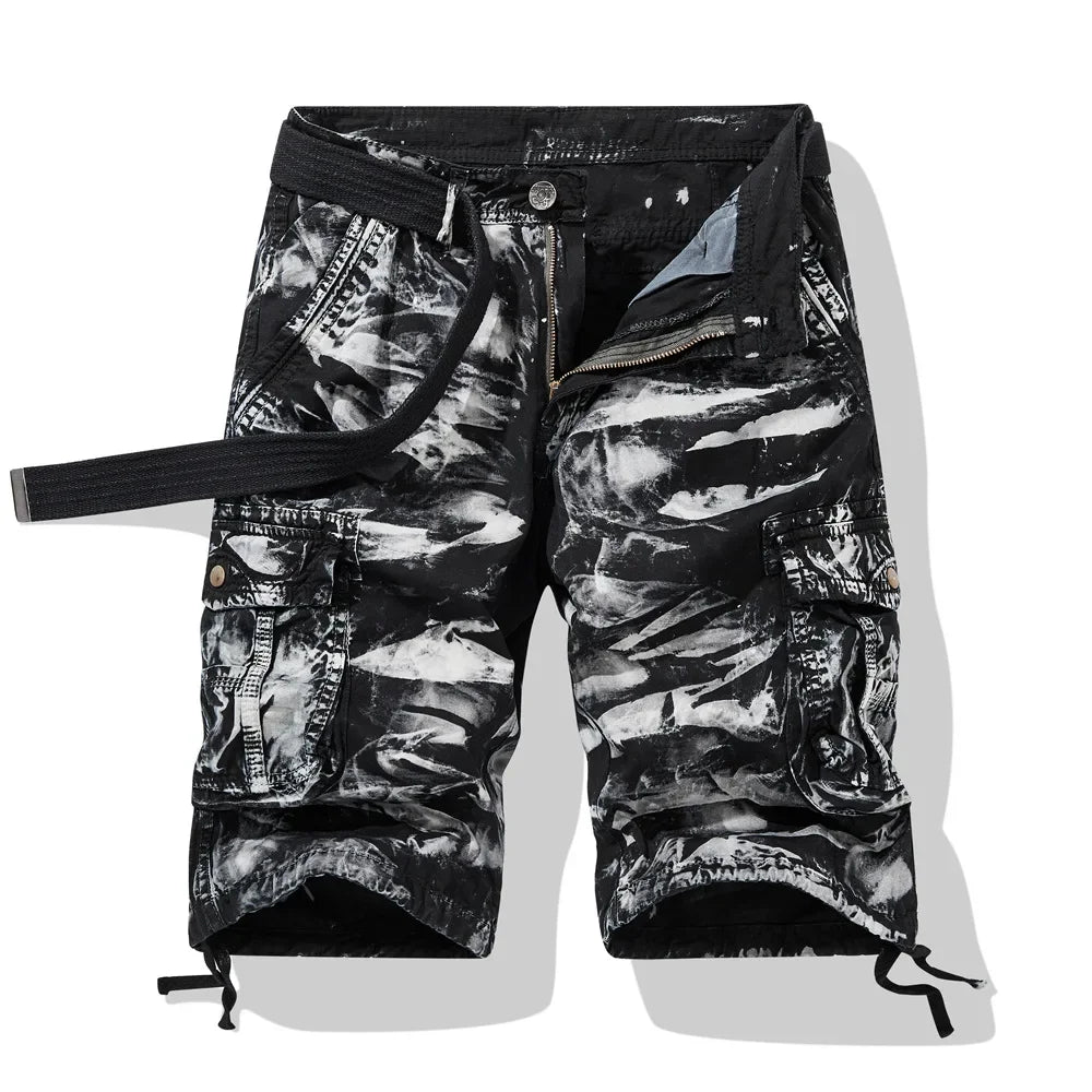 Men's Origin Camo Cargo Shorts - Casual Tactical Utility Shorts