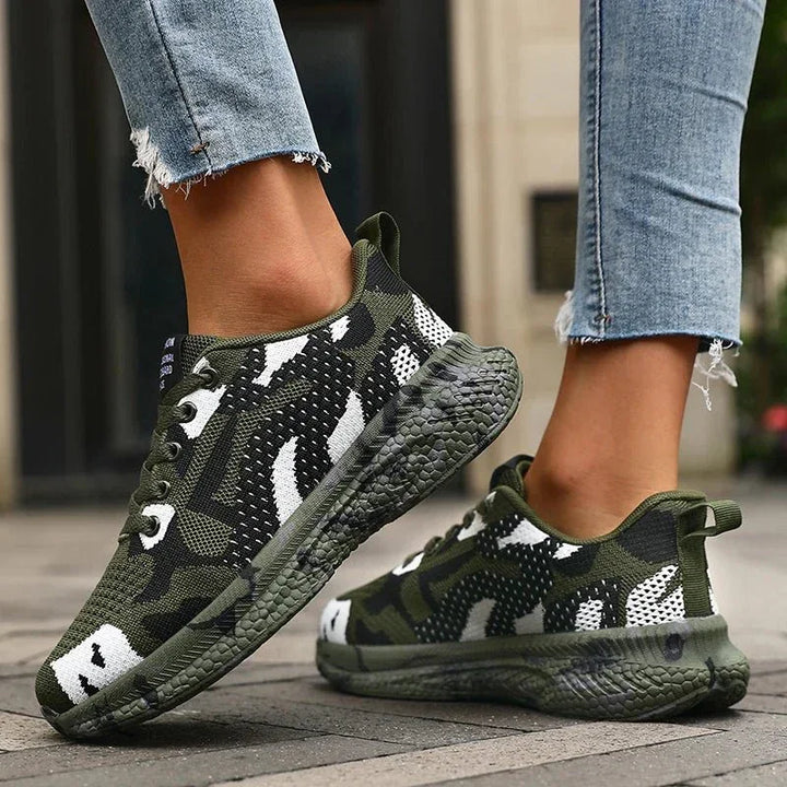 Camo Trail Sneakers – Breathable Cushioned Support