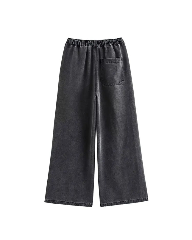 Women’s High-Waist Denim 2-Piece Set