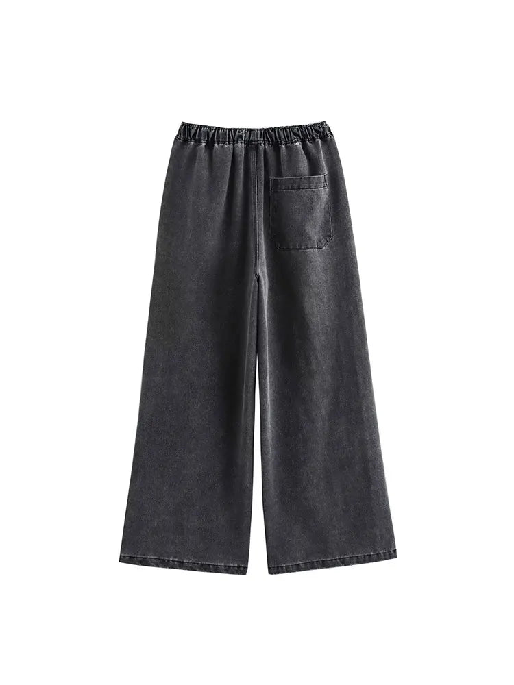 Women’s High-Waist Denim 2-Piece Set-HighTouch