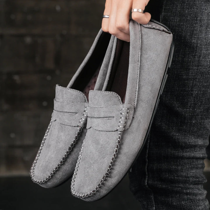 Fashion Suede Men’s Casual Loafers-HighTouch