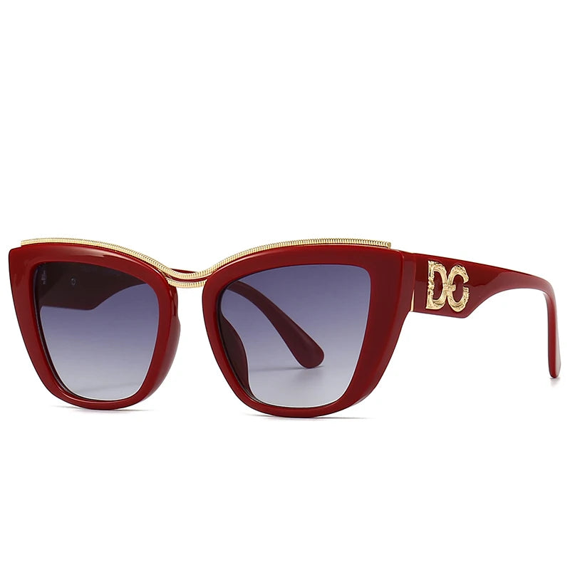 Luxury Cat-Eye Gradient Sunglasses for Women-HighTouch
