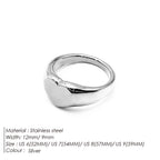 Minimalist Round Ring Gold Colour Plated Women's Rings for Parties and Festivals-HighTouch