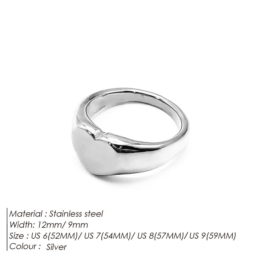 Minimalist Round Ring Gold Colour Plated Women's Rings for Parties and Festivals-HighTouch