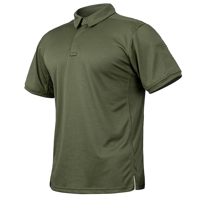 Men’s Short Sleeve Tactical Polo – Lightweight Performance & Outdoor Utility Shirt