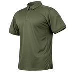 Men’s Short Sleeve Tactical Polo – Lightweight Performance & Outdoor Utility Shirt-HighTouch